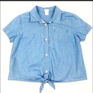 Crewcuts Chambray Tye Front Shirt